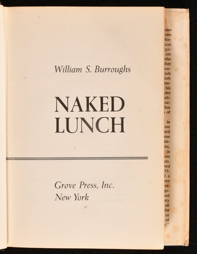 1959 Naked Lunch par William Burroughs économies première édition
