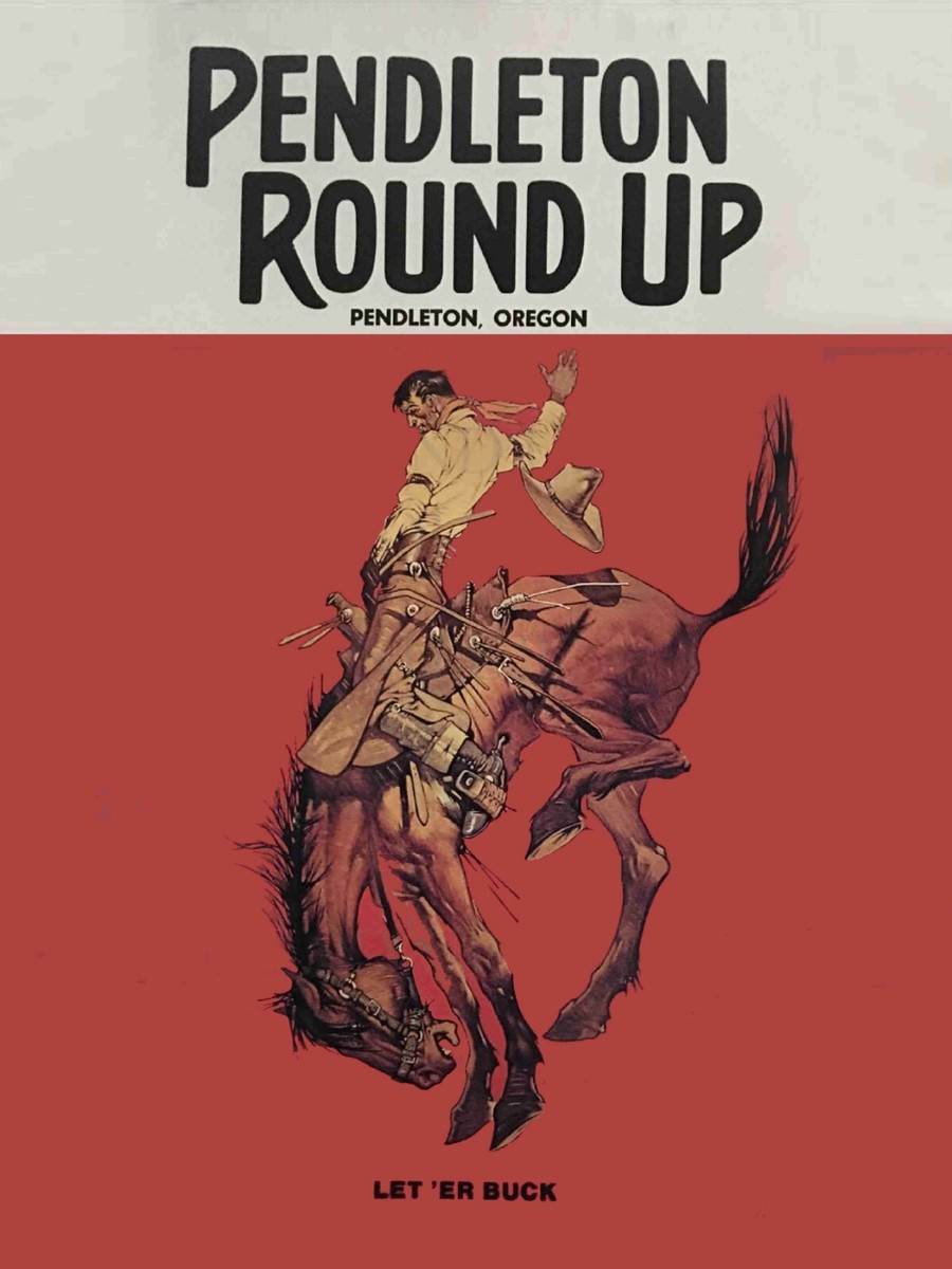 ペンドルトン PENDLETON ROUND-UP ビンテージ看板 ペンドルトン PENDLETON ROUND-UP ビンテージ看板