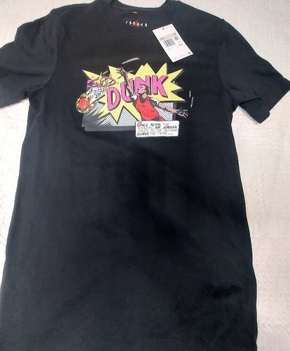 Nike Men's Air Jordan Brand Dunk Tee XS BLack/Multi FZ1939 New MSRP $38 - Picture 5 of 8