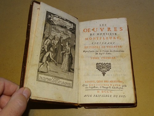 *** Les Oeuvres de Monsieur Montfleury, ses Pièces de Théatre _ T.1 *** 1705 - Picture 5 of 11