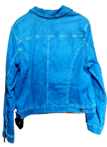 Social Standard By Sanctuary Women's Denim Jean Jacket XLarge NEW Winnie Blue - 第 2/3 張圖片