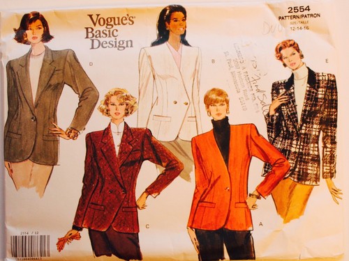 CHAQUETA ABRIGO Vogue Patrón de Costura ~ ¡Tú eliges! Misses & Plus talla UC - Imagen 26 de 77