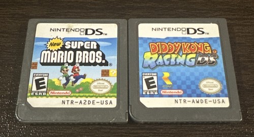 New Super Mario & Diddy Kong Racing DS Nintendo DS Bundle Lot Of 2 Authenic NES - Picture 1 of 3