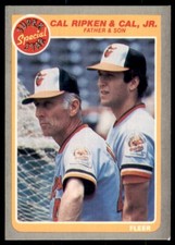 1985 Fleer Cal Ripken, Sr./Cal Ripken, Jr. Baseball Cards #641