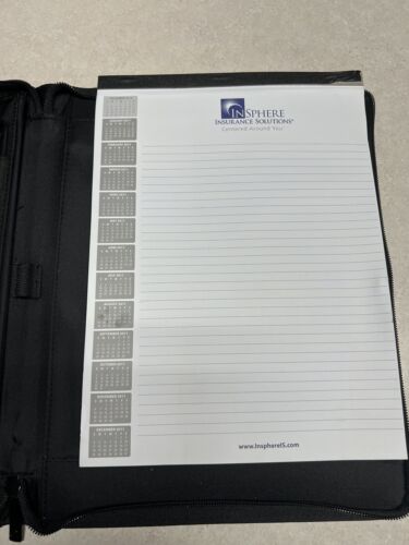 Insphere Insurance Business Portfolio Organizer w/Calculator, & Pad - Picture 2 of 6