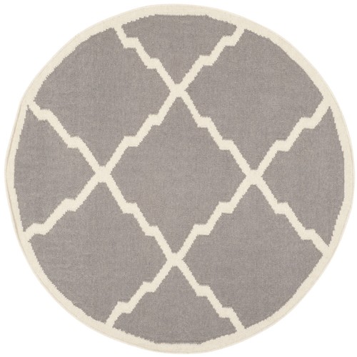 SAFAVIEH Dhurries DHU567A Handwoven Grey / Ivory Rug - Picture 4 of 24
