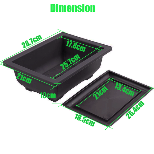 S/M/L Plastic Bonsai Training Pot and Tray Plant Label Bonsai Planting Pots AU - Picture 7 of 15