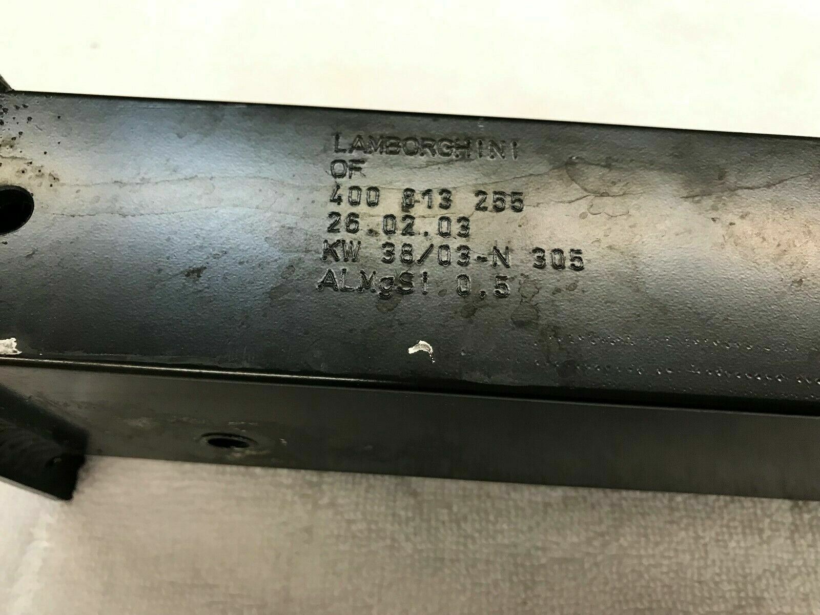 LAMBORGHINI GALLARDO COUPE REAR DRIVER LEFT BUMPER SUPPORT BRACKET OEM 400813243