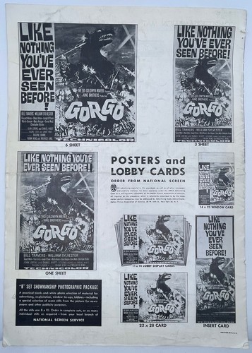 Gorgo ORIGINAL Press Book Campaign Catalogue Bill Travers 1961 MGM US Release - Picture 16 of 18