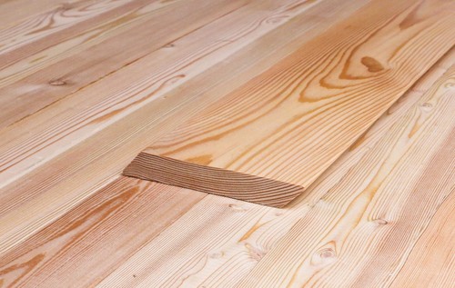 Rhombusleisten 45°, 21 x 120 mm, Premium Fassadenholz, Sibirische Lärche, Muster - Bild 4 von 34