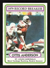 1980 Topps #1 Ottis Anderson St. Louis Cardinals