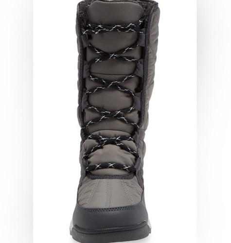 Sorel Women's 8.5 Quarry Dark Grey Gray Whitney II Tall Lace Cold Weather Boots - Picture 4 of 9