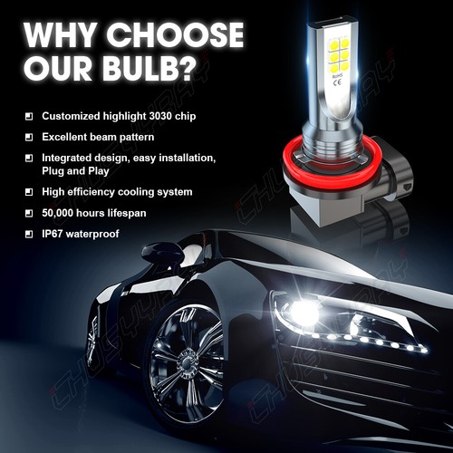 For Honda Odyssey 2005-2010 LED Headlight High Low Beam + Fog Light Bulb Combo - Picture 11 of 14