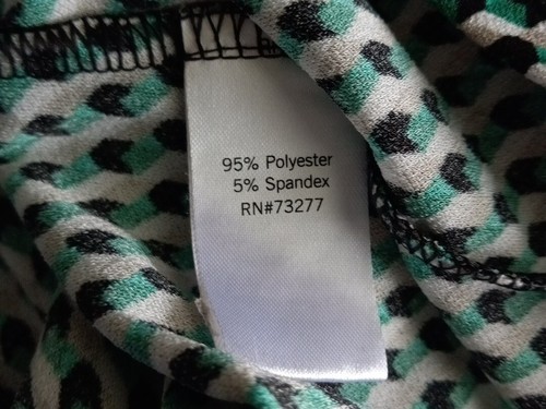 DANA BUCHMAN Women's Blouse Top, V Neck Size Large Stretch - Picture 5 of 5