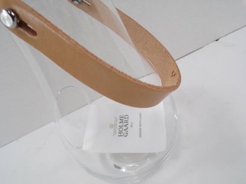 Pottery Barn Holmegaard Glass Lantern Small 4.25" Diam Small #9800U - Picture 2 of 4