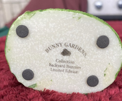 Bunny Gardens Collection   Limited Edition Backyard Bunnies Collection 4 Pieces - Picture 10 of 11