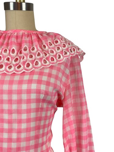 1960s Dress - Garden Party Dress - 1960s Day Dress - Size Large - Picture 4 of 10