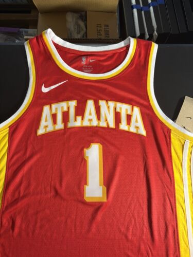 Jalen Johnson Nike Atlanta Hawks Red Jersey Adult L NWT Hot Rare Tags Invest New - Picture 12 of 20