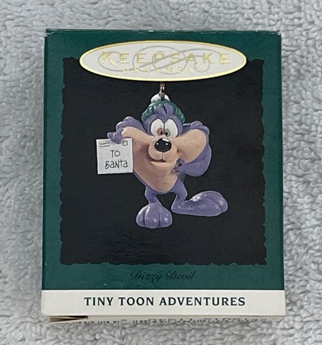Vintage 1994 Hallmark Miniature Dizzy Devil Tiny Toon Adventures Ornament - Picture 1 of 4