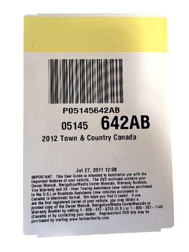 2012 CHRYSLER TOWN AND COUNTRY OWNER MANUAL BOOKS SET WITH CASE OEM CLEAN!! - Picture 5 of 7