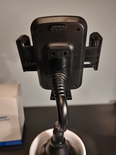 TOPGO Car Cup Holder Phone Mount With Adjustable Gooseneck - Black - Photo 3 sur 9