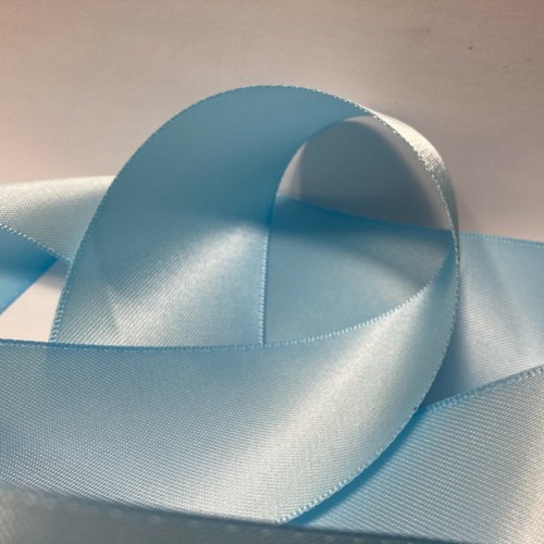 Light Baby Blue Plain Sash Ribbon Polyester 1.5" by 12' 1 Roll Nicole & Co. - Picture 7 of 12