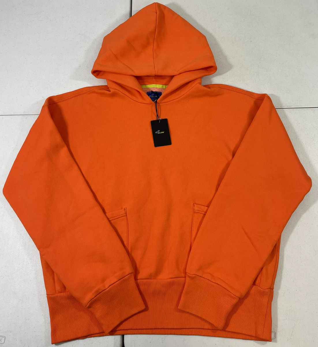 Men s Op Ed Gallerie Carpenter Bright Orange Hoodie Pullover