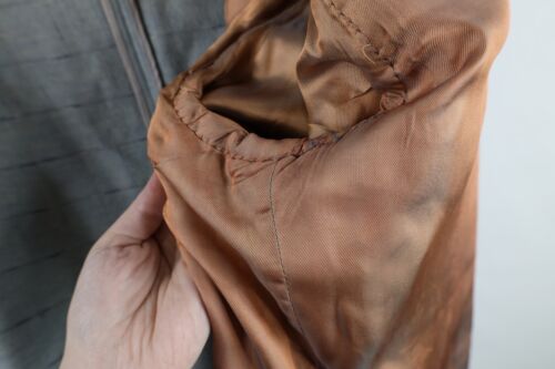 Vtg 50s Rockabilly Mens 46 Extra Long Distressed Wool Atomic Fleck Blazer Jacket - Picture 16 of 22