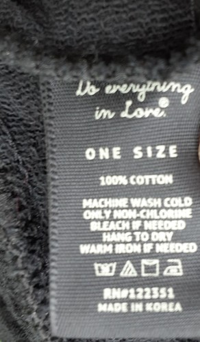Do Everything in Love Womens Open Cardigan Cotton Black One Size Gauze Ruffle - Imagen 7 de 9