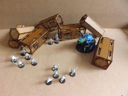 ISO Container Landschaft Kriegsspiel Infinity Wargaming Gebäude Gelände Tischplatte 28 - Bild 7 von 12