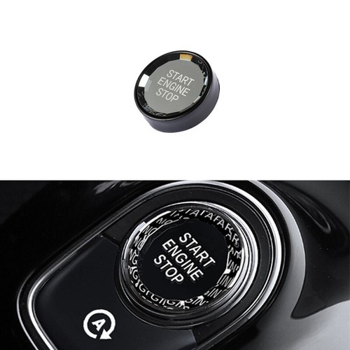 Black Crystal & ABS Car Front Start Switch Upgrade For Benz A CLA GLA 20 21 22 - Picture 3 of 4