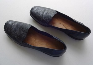 Navy-Blue-EASY-SPIRIT-ACTONS-Flats-Loafers-Slip-Ons-Moccasin-US-10-M