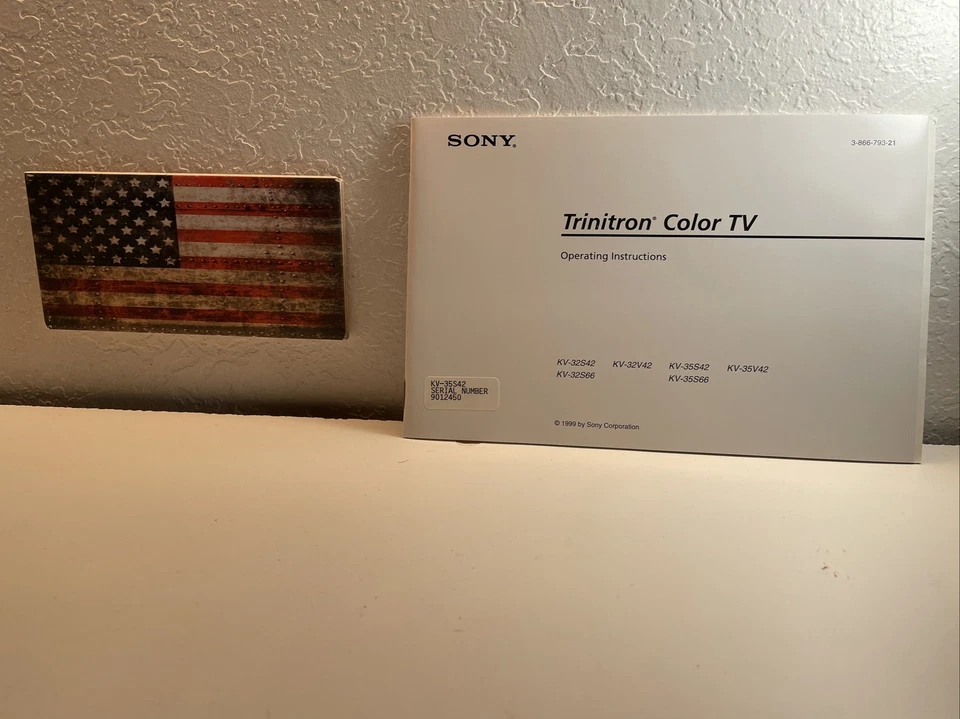 TV SONY TRINITRON COLOR INSTRUCCIONES DE FUNCIONAMIENTO 3-866-793-21 KV-35S42 Foto 2 de 4