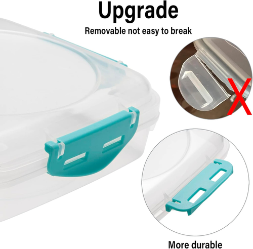 4 PCS Sandwich Containers - 100% Airtight & Bpa-Free & Microwave & Dishwasher Sa - Picture 3 of 7