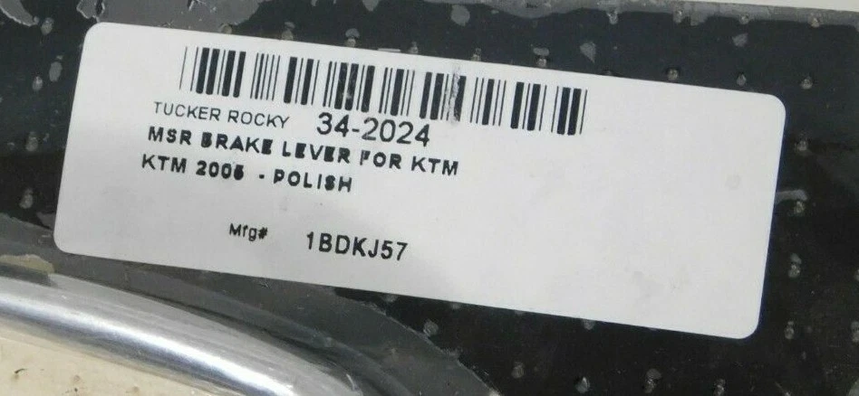 1 palanca de freno nueva MSR 34-2024 2000-2004 KTM 125 200 250 300 380 400 450 520 525 Foto 2 de 4