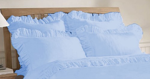 2 piezas Almohada con volantes de borde 100 % algodón egipcio 800 TC Colores y tamaños seleccionados - Imagen 21 de 25