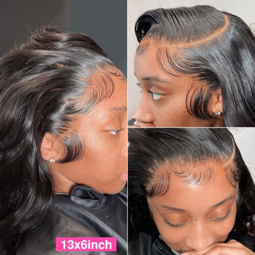 Pelucas de encaje onduladas corporales para mujeres cabello humano 4x4 5x5 peluca de cierre de encaje 30 32 34 pulgadas - Imagen 3 de 6