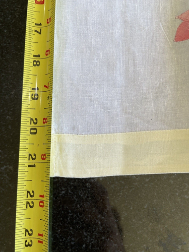 4 Vtg Floral Cloth Napkins Handmade Machine Stitched Rectangular Spring Flowers - Picture 10 of 12