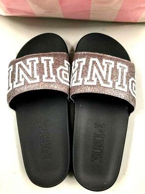 victoria secret pink rainbow slides