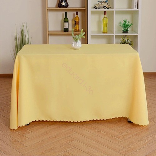 Rectangle Tablecloth Polyester Table Cloth Cover Decorative Dining Parties Event - Picture 12 of 39