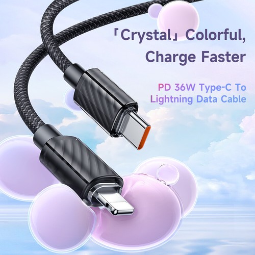 Mcdodo PD 36W USB C to iPhone Data Sync Fast Charing Cable For iPhone 14 13 12 - Picture 2 of 9
