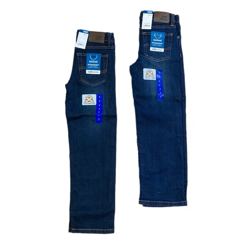 Lee Girls Jeans Premium Stretch Straight Leg, Adjustable Waistband - Picture 2 of 8