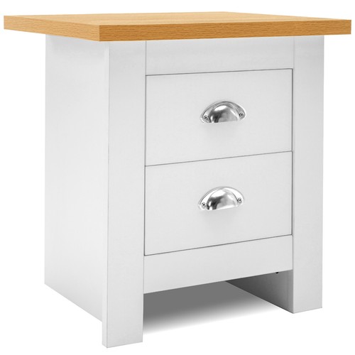 Mesita de noche de almacenamiento mesita de noche de madera mesa auxiliar muebles de dormitorio hogar - Imagen 2 de 33