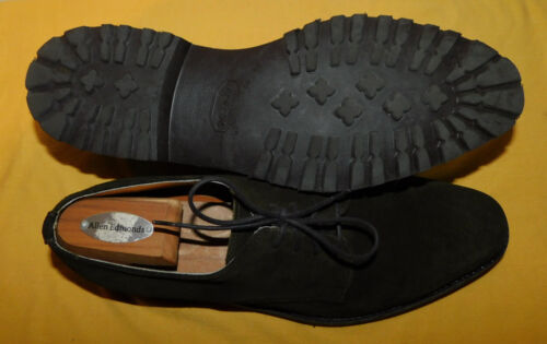 STUART'S CHOICE MADE IN ENGLAND DARK GREEN LACE UP SUEDE LEATHER SHOES SIZE 10D. - Picture 8 of 9