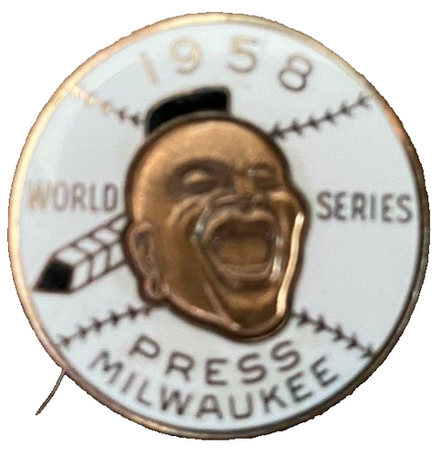 Rara spilla stampa Milwaukee Braves World Series 1958 vintage - Foto 3 di 5