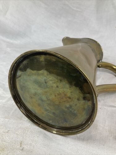 Vintage Antique Brass Jug Pitcher Art Nouveau Arts Crafts 29 JM Pub Bar Kitchen - Picture 12 of 24