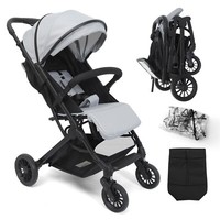 3 In 1 Baby Stroller Portable Lightweight Adjustable Baby Pushchair w/Raincover
