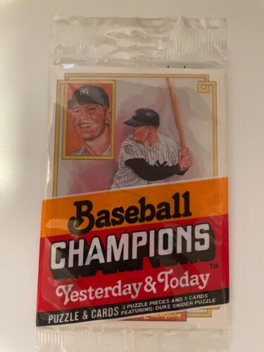 1984 Donruss Baseball Champions Yesterday & Today Unopened Sealed Pack - Picture 1 of 2