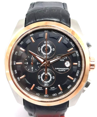 時計 TISSOT 1853 TACHYMETER Pre Owned Tissot 1853 Men Quartz Working Chronograph Date