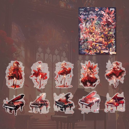 PET Laser Girl Series Stickers Fridge Car Skateboard Cup - 第 11/17 張圖片